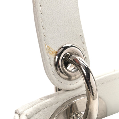 Christian Dior Lambskin Cannage Mini Lady Dior White 8 of 10