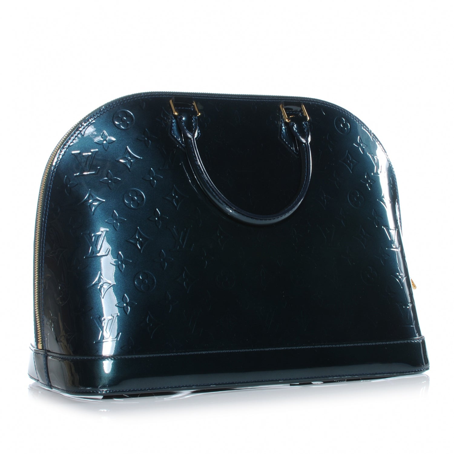 Louis Vuitton Vernis Alma GM Blue Nuit 3 of 7