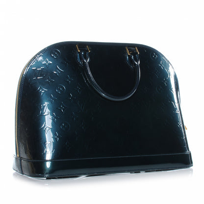 Louis Vuitton Vernis Alma GM Blue Nuit 3 of 7