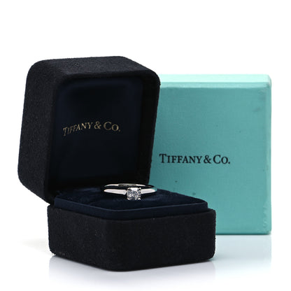 Tiffany Platinum Diamond .45ct Solitaire Lucida Engagement Ring 53 6.25 8 of 8