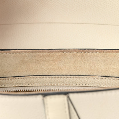 Christian Dior Grained Calfskin Saddle Bag White 11 of 16