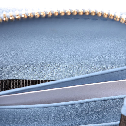 Gucci Microguccissima Zip Around Wallet Mineral Blue 7 of 9