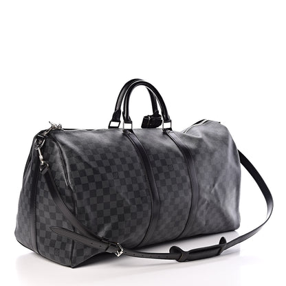 Louis Vuitton Damier Graphite Keepall Bandouliere 55 3 of 10