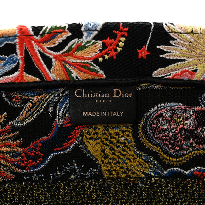 Christian Dior Canvas Zodiac Fantastico Embroidered Medium Book Tote Black Multicolor 6 of 10