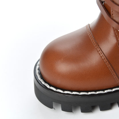 Louis Vuitton Calfskin Monogram Star Trail Ankle Boots 36 Cognac 8 of 12