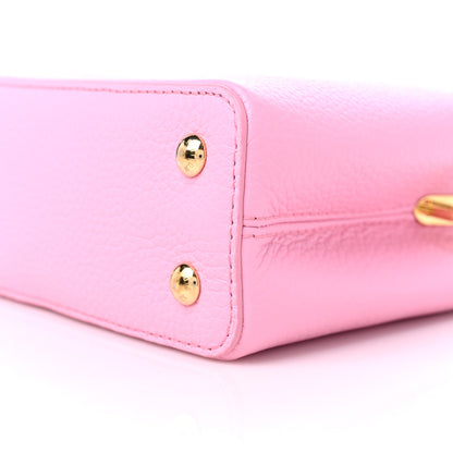 Louis Vuitton Taurillon Flower Chain Capucines Mini Candy Pink 8 of 8