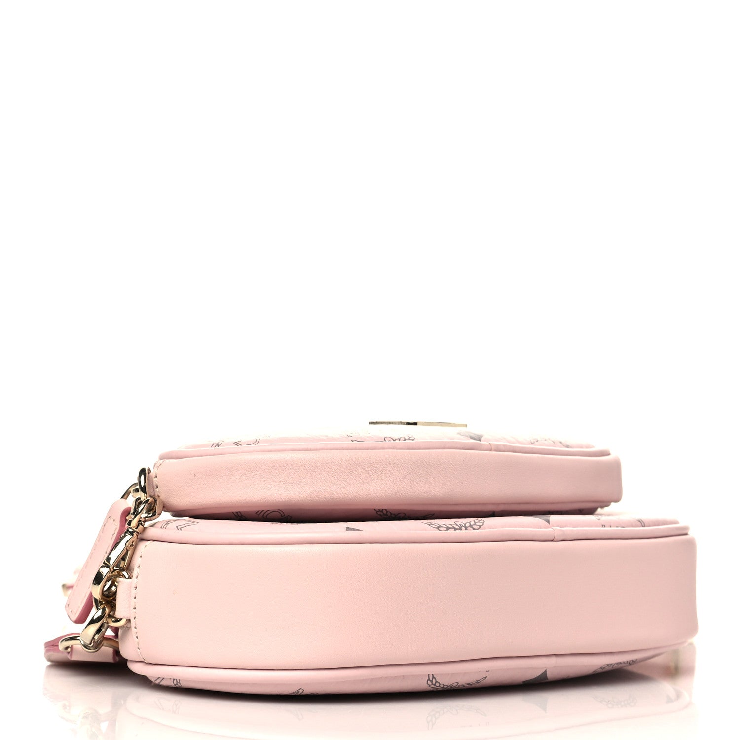 MCM Visetos Small Aren Multifunction Crossbody Pouch Powder Pink 3 of 6