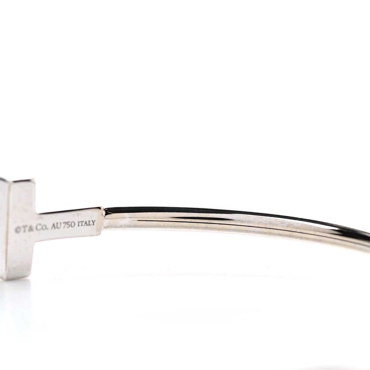 Tiffany 18K White Gold T Wire Bracelet 5 of 7