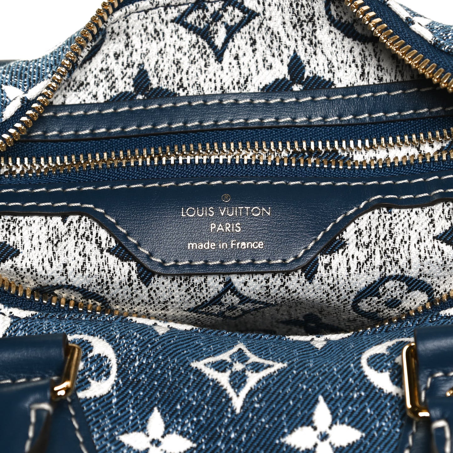 Monogram Jacquard Denim Speedy Bandouliere 25 Bleu