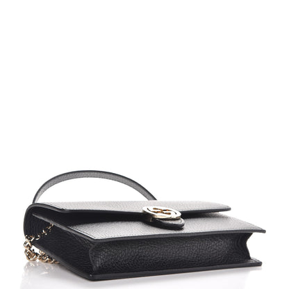 Gucci Dollar Calfskin Interlocking G Chain Wallet Black 4 of 8