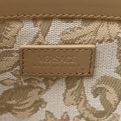 Versace Jacquard Barocco Small Athena Tote Beige 6 of 9