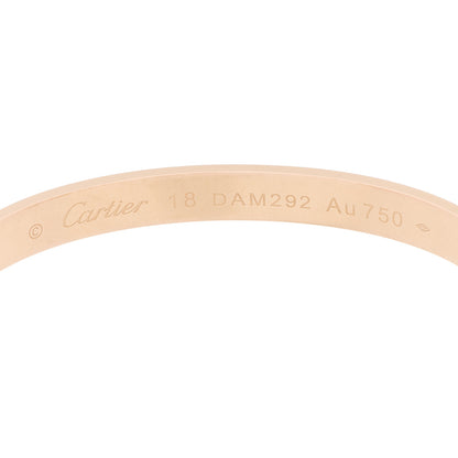 Cartier 18K Pink Gold LOVE Cuff Bracelet 18 4 of 5