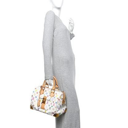 Louis Vuitton Monogram Multicolor Speedy 30 White 2 of 12