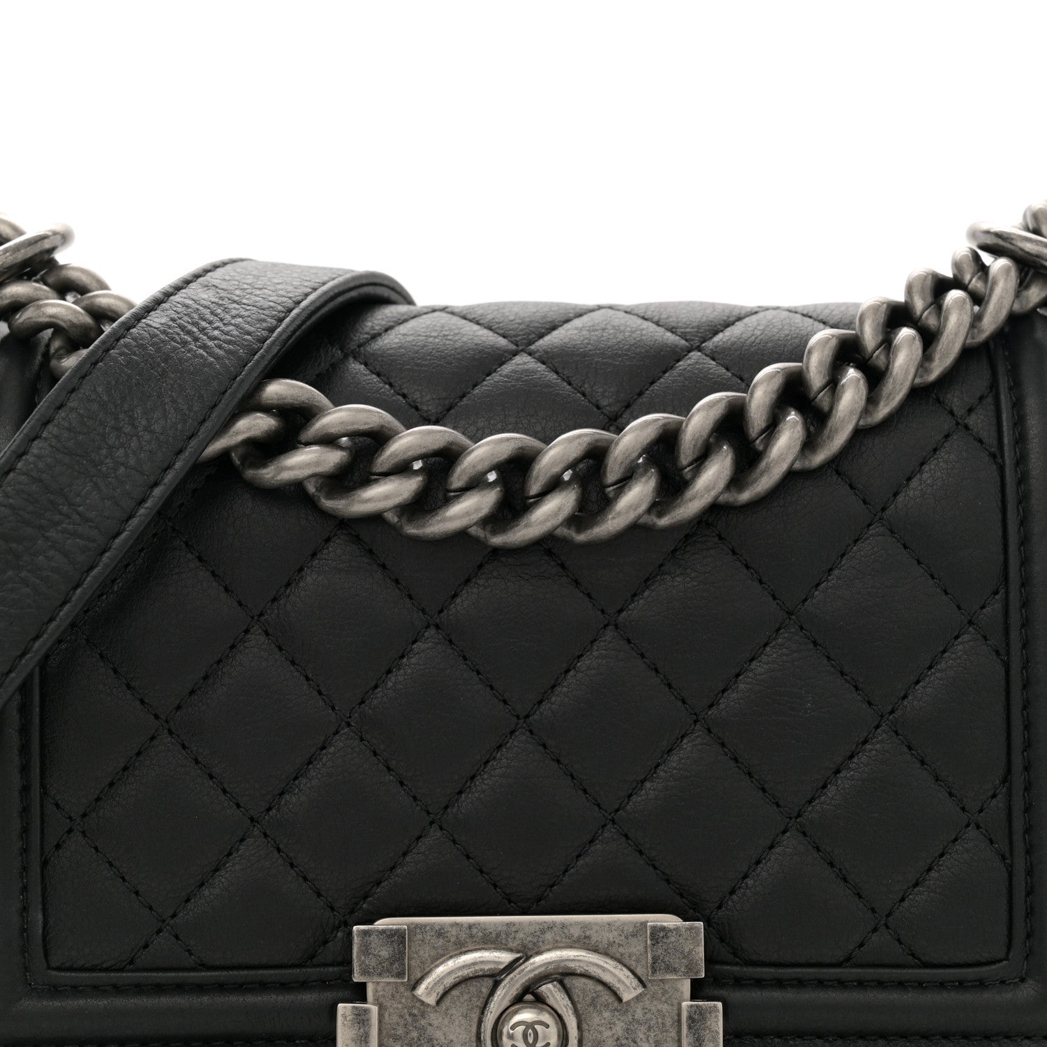 Chanel Calfskin Quilted Small Boy Flap Black 8 of 11