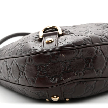Gucci Guccissima Medium Abbey D Ring Hobo Chocolate 9 of 10