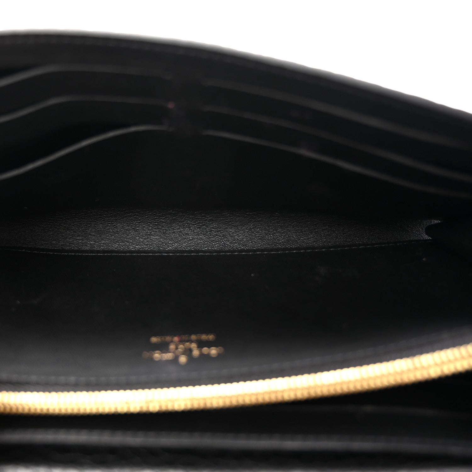 Louis Vuitton Taurillon Mechanical Flowers Smile Capucines Wallet Black 5 of 7