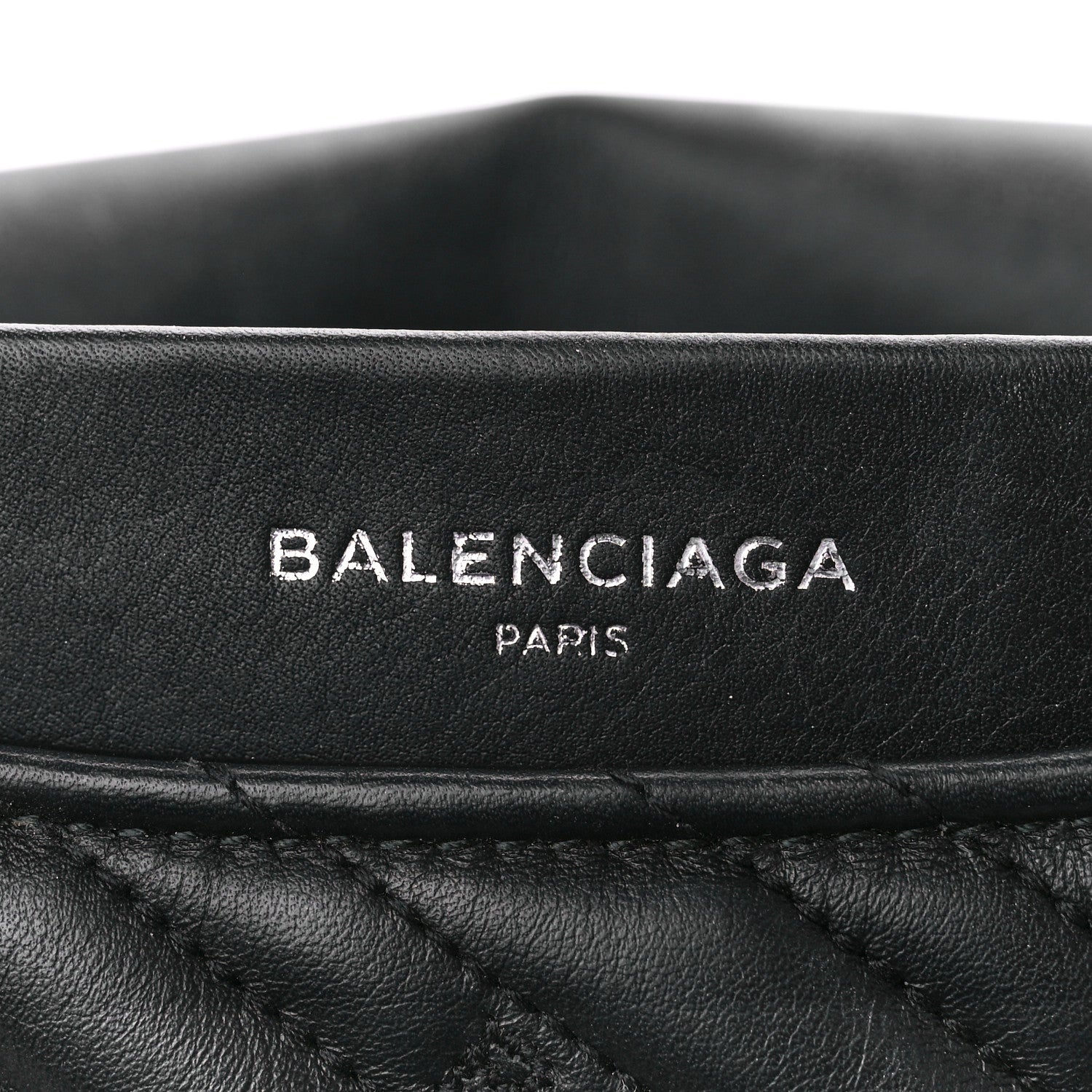 Balenciaga Calfskin Logo Matelasse Large BB Flap Chain Shoulder Bag Black 7 of 14