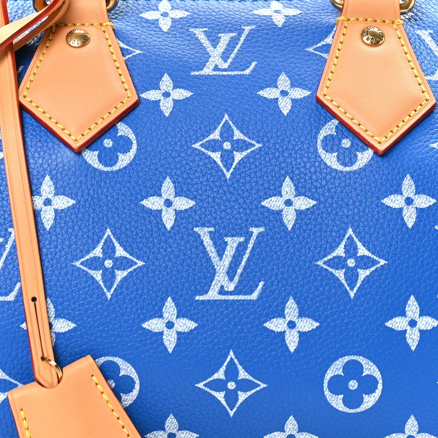 Louis Vuitton Calfskin Monogram Speedy P9 Bandouliere 25 Blue 9 of 11
