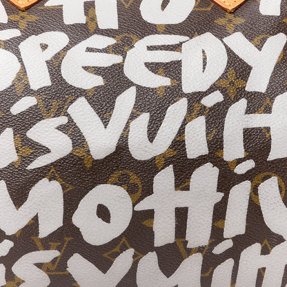 Louis Vuitton Monogram Graffiti Speedy 30 Silver 11 of 16