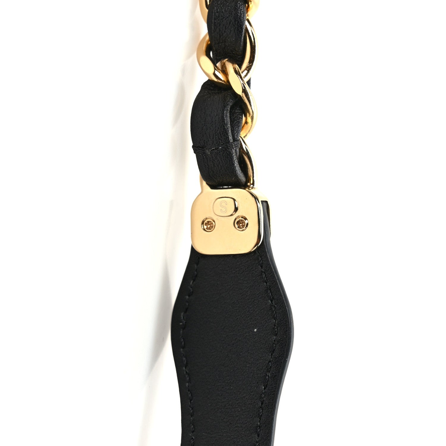 Chanel Metal Lambskin Chain Belt S Black 4 of 4