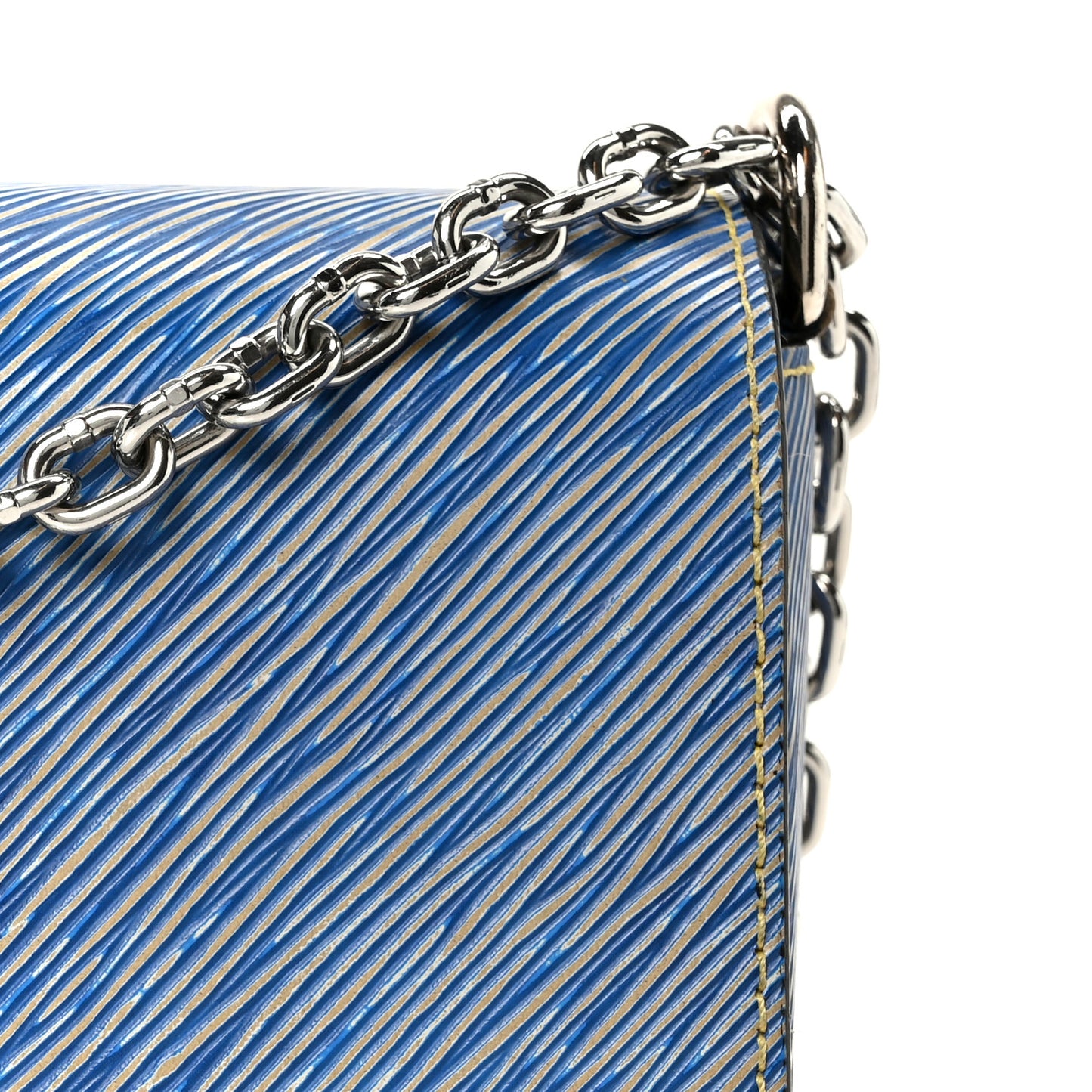 Epi Twist Shoulder Bag MM Denim Light