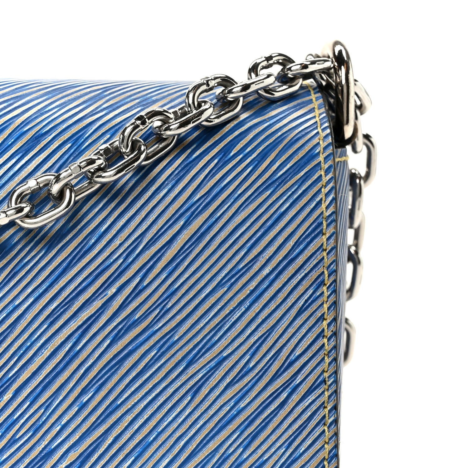 Louis Vuitton Epi Twist Shoulder Bag MM Denim Light 9 of 13