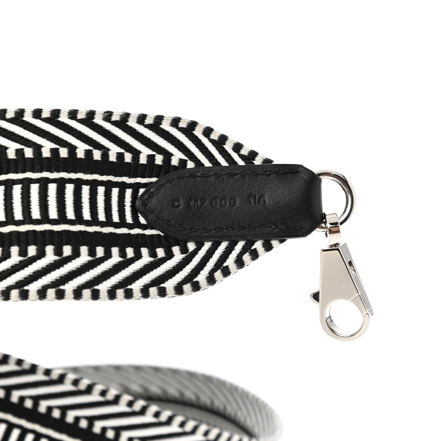 Hermes Toile Swift 50mm Sangle Cavale Shoulder Strap Black Ecru 5 of 6