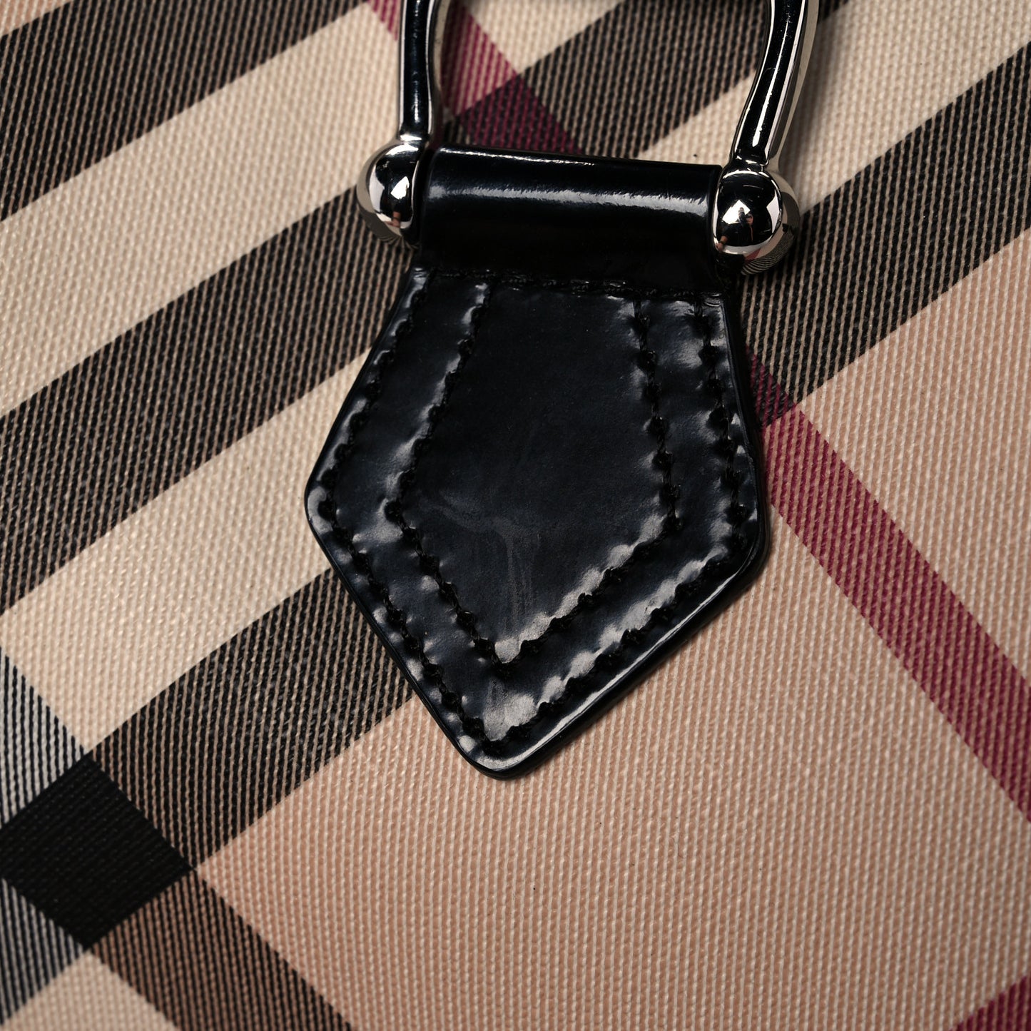 Nova Check Small Chester Bowling Bag Black