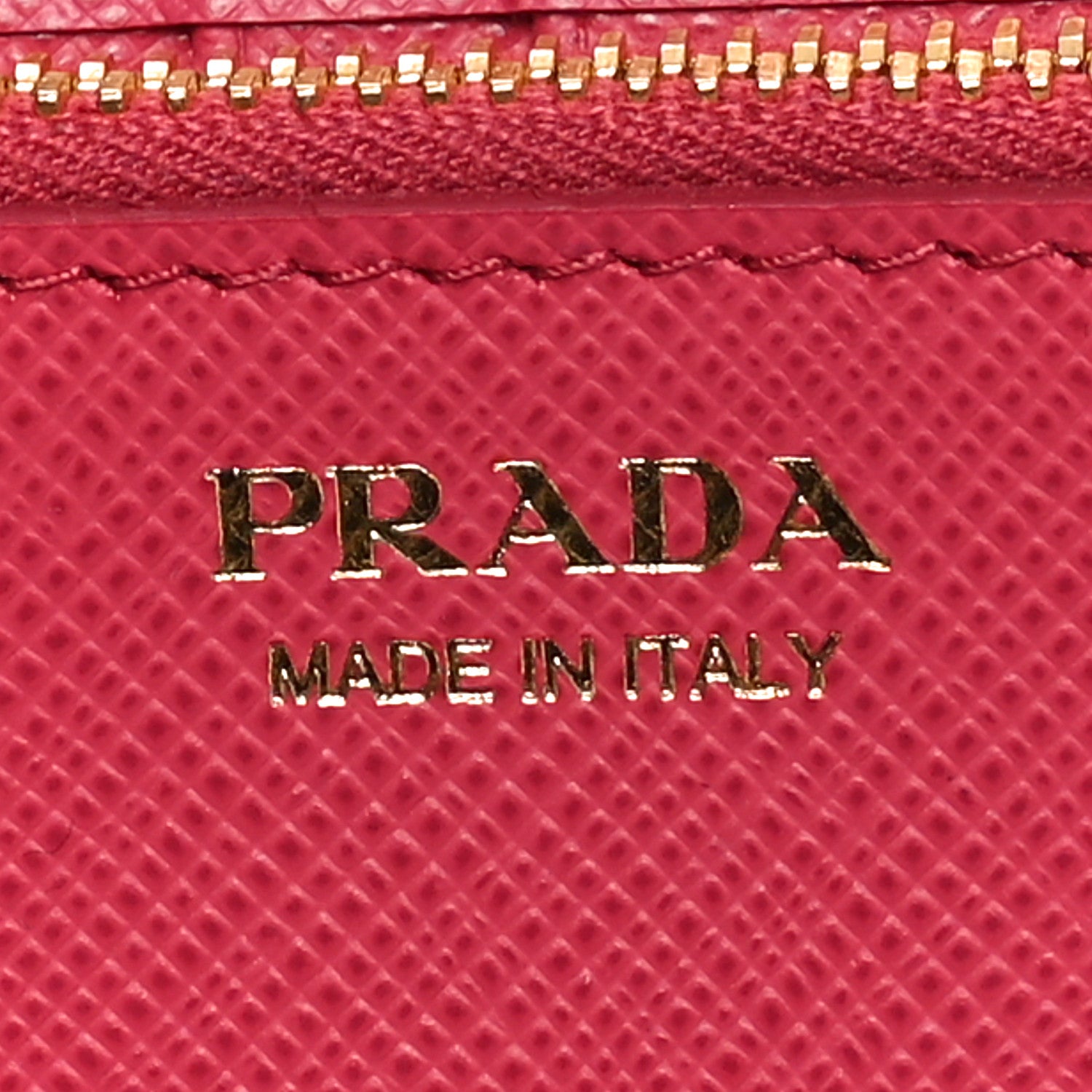 Prada Saffiano Metal Medium Wallet Peonia 7 of 10