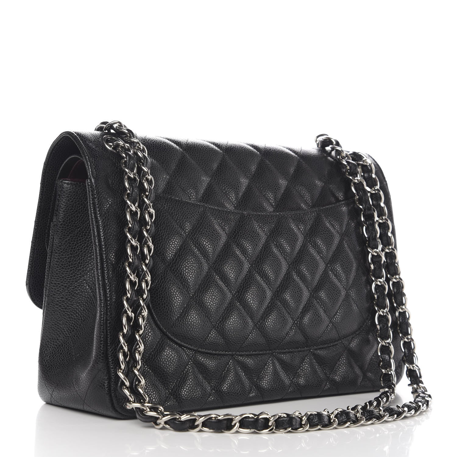 Chanel Caviar Quilted Jumbo Double Flap Black 3 of 13