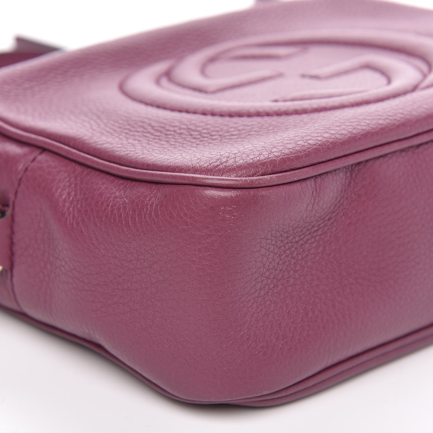 Pebbled Calfskin Small Soho Disco Bag Peonia Flower