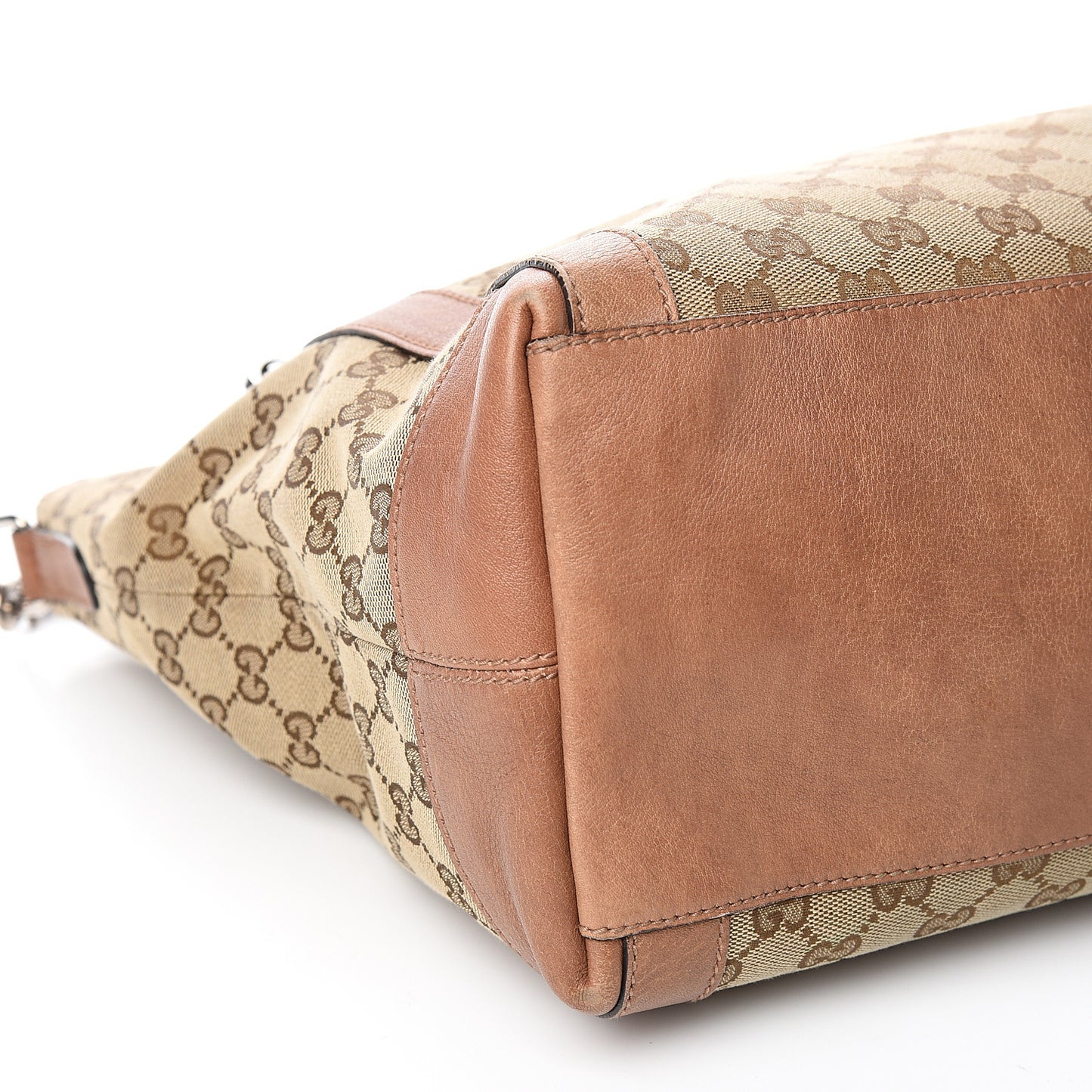 Monogram Old Libeccio Medium Miss GG Top Handle Bag Beige Ebony Light Brown