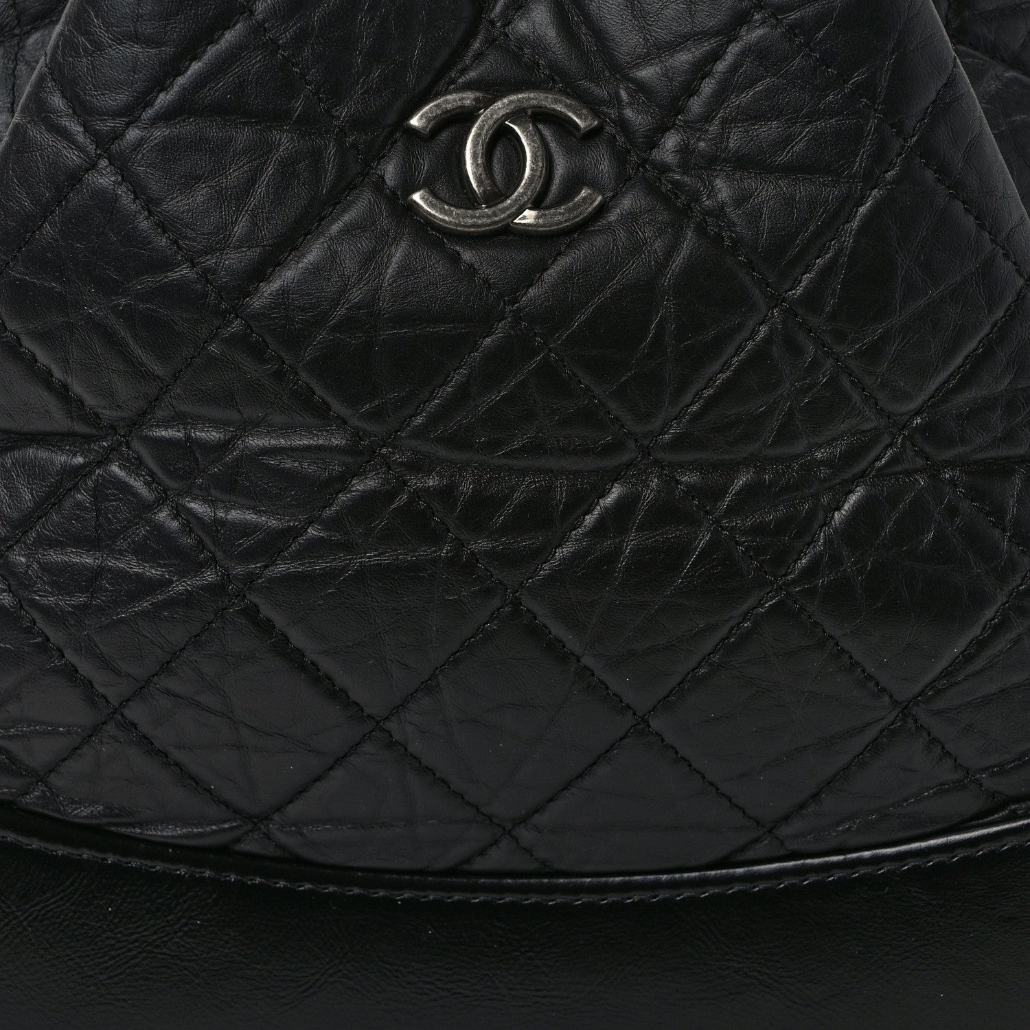 Chanel Aged Calfskin Quilted Small Gabrielle Backpack Black 8 of 11