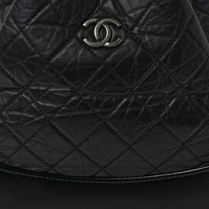 Chanel Aged Calfskin Quilted Small Gabrielle Backpack Black 8 of 11