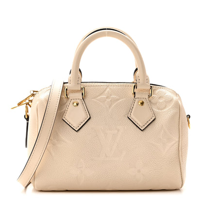 Louis Vuitton Empreinte Monogram Giant Speedy Bandouliere 20 Creme 1 of 9