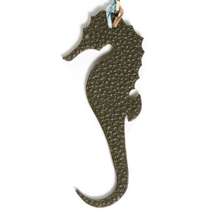 Hermes Togo Epsom Petit H Seahorse Bag Charm PM Kiwi Lichen 1 of 6
