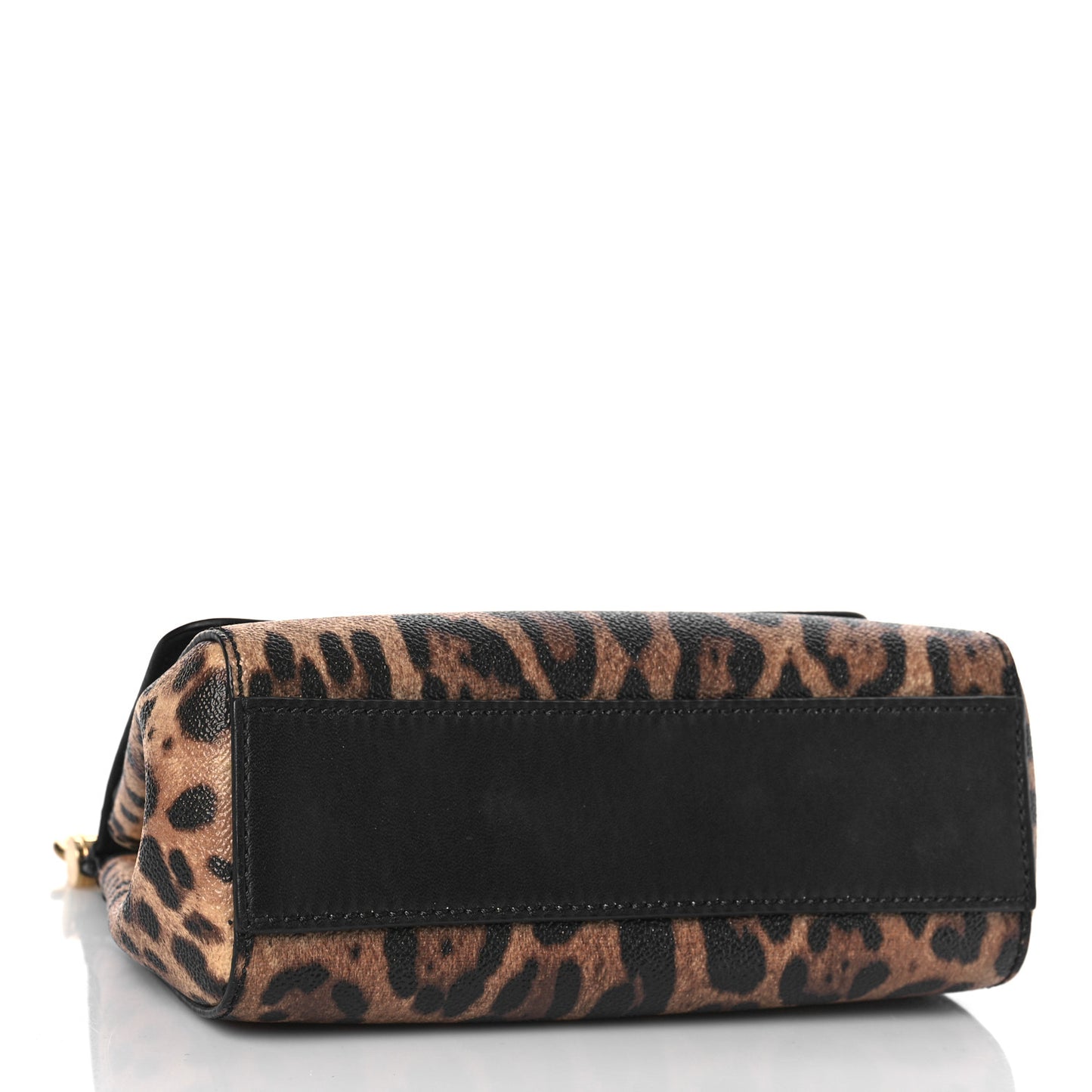 Dauphine Leopard Print Small Miss Sicily Satchel Black