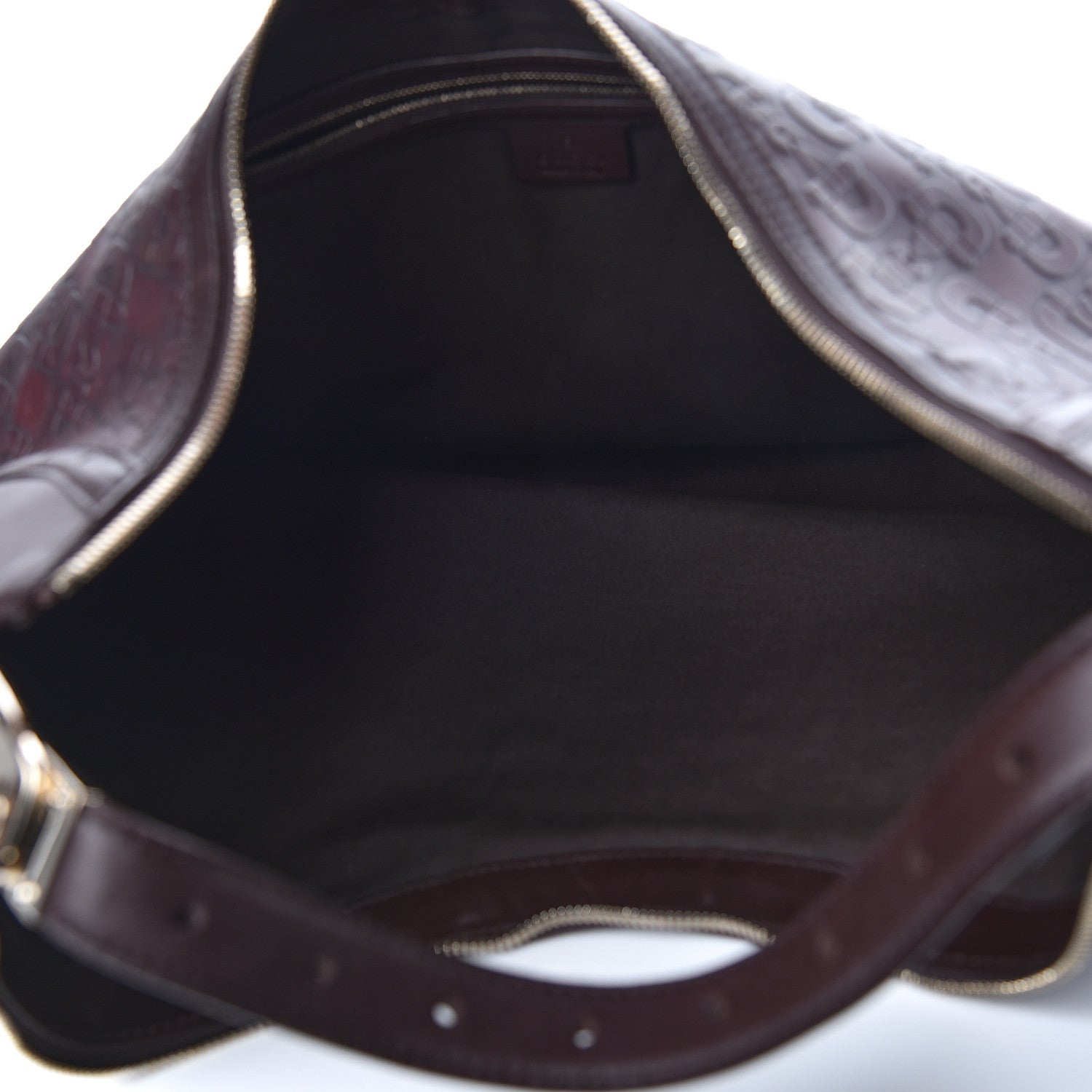 Gucci Calfskin Horsebit Embossed Glam Hobo Purple 5 of 14