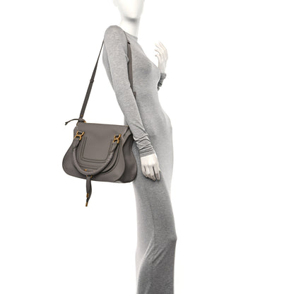 Chloe Calfskin Small Marcie Satchel Cashmere Grey 2 of 10