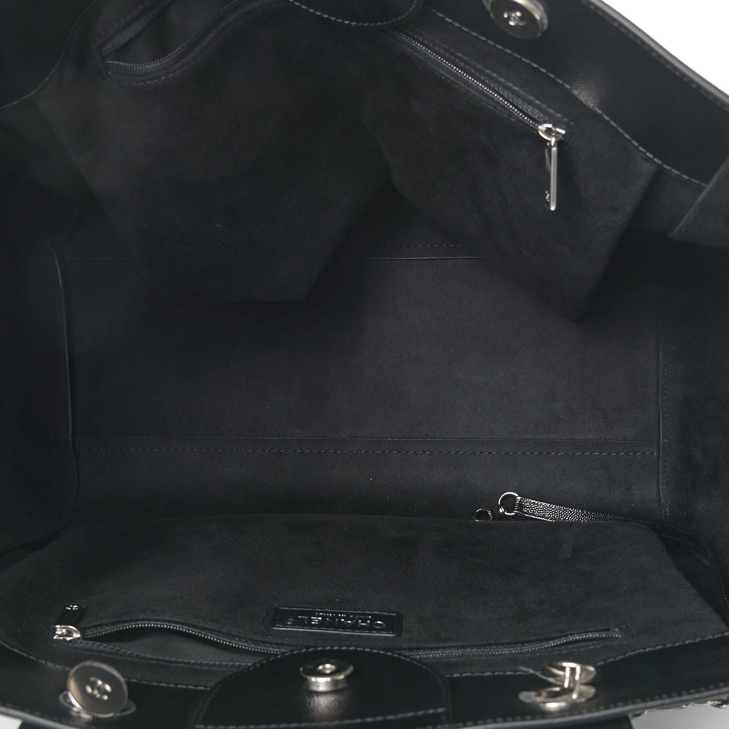 Chanel Caviar Medium Studded Deauville Tote Black 5 of 10