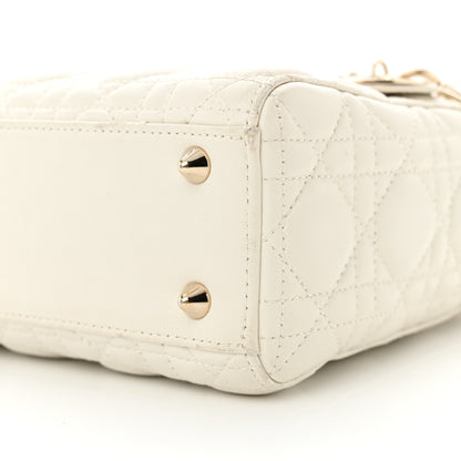 Christian Dior Lambskin Cannage Small Lucky Badges My Lady Dior White 10 of 17