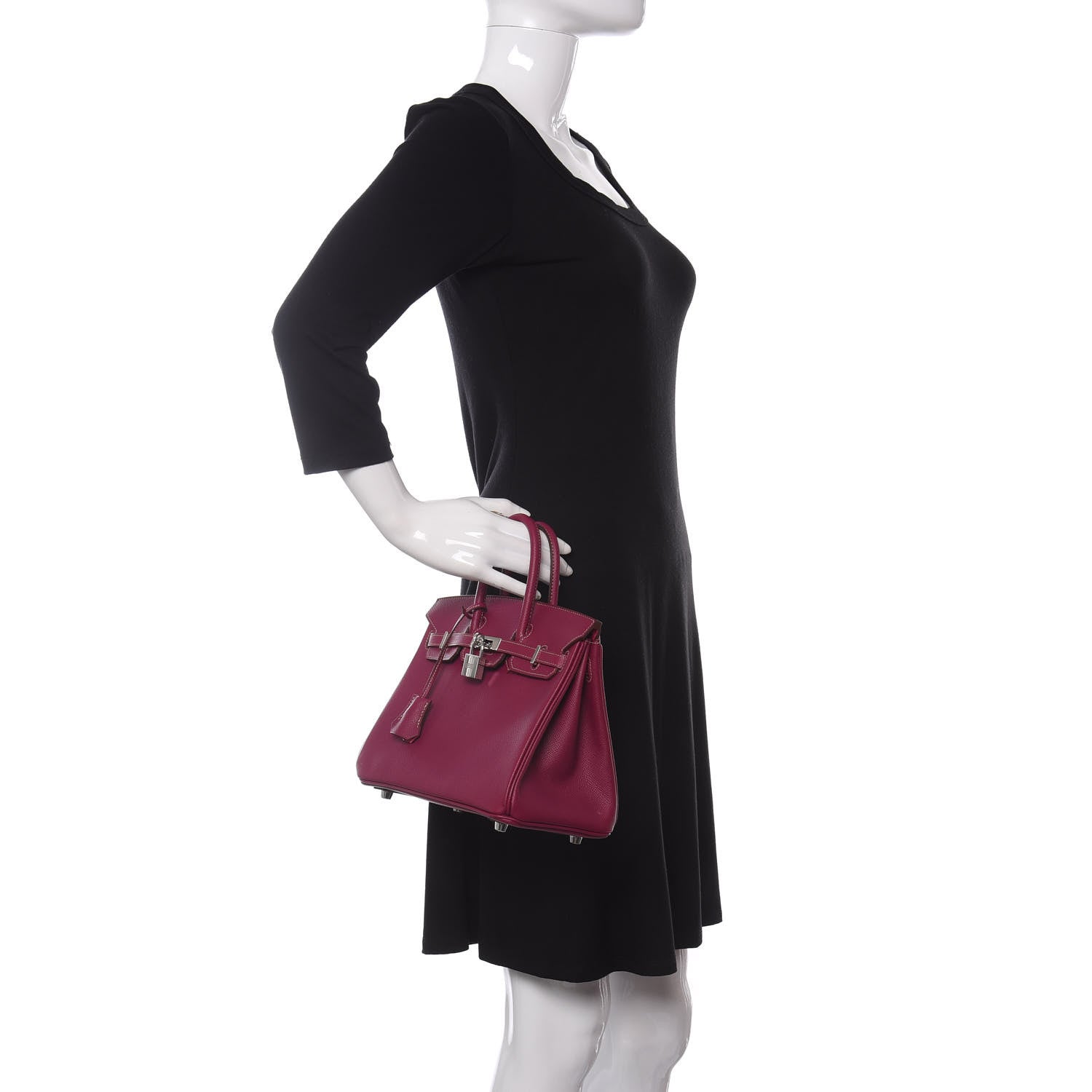 Hermes Epsom Candy Birkin 25 Tosca Rose Tyrien 2 of 12