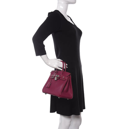 Hermes Epsom Candy Birkin 25 Tosca Rose Tyrien 2 of 12