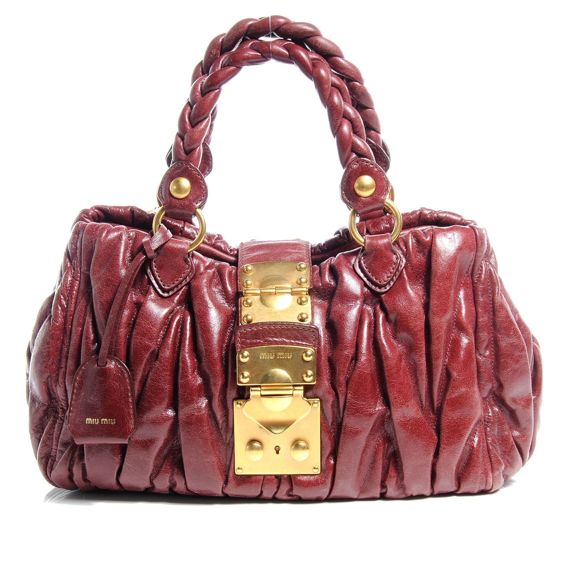 Miu Miu Leather Matelasse Lux Bauletto 1 of 8