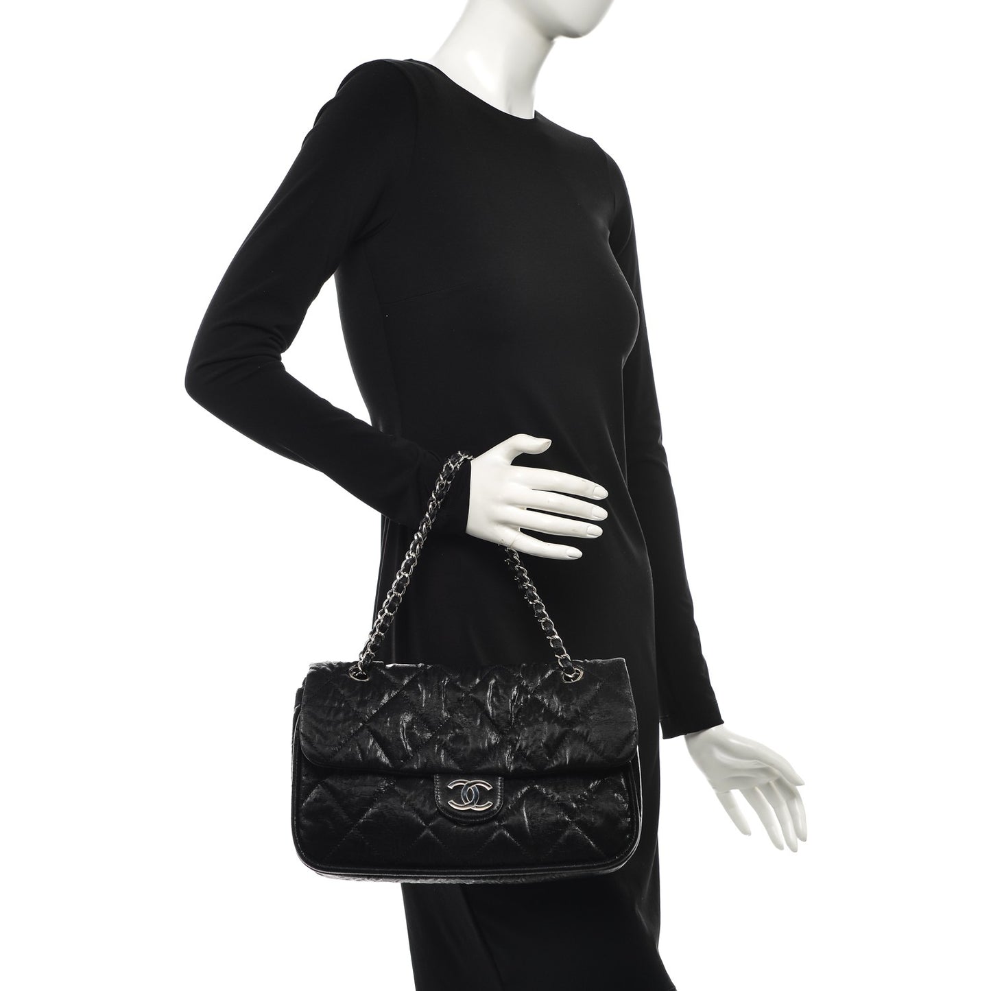 Coated Canvas Le Marais Flap Black