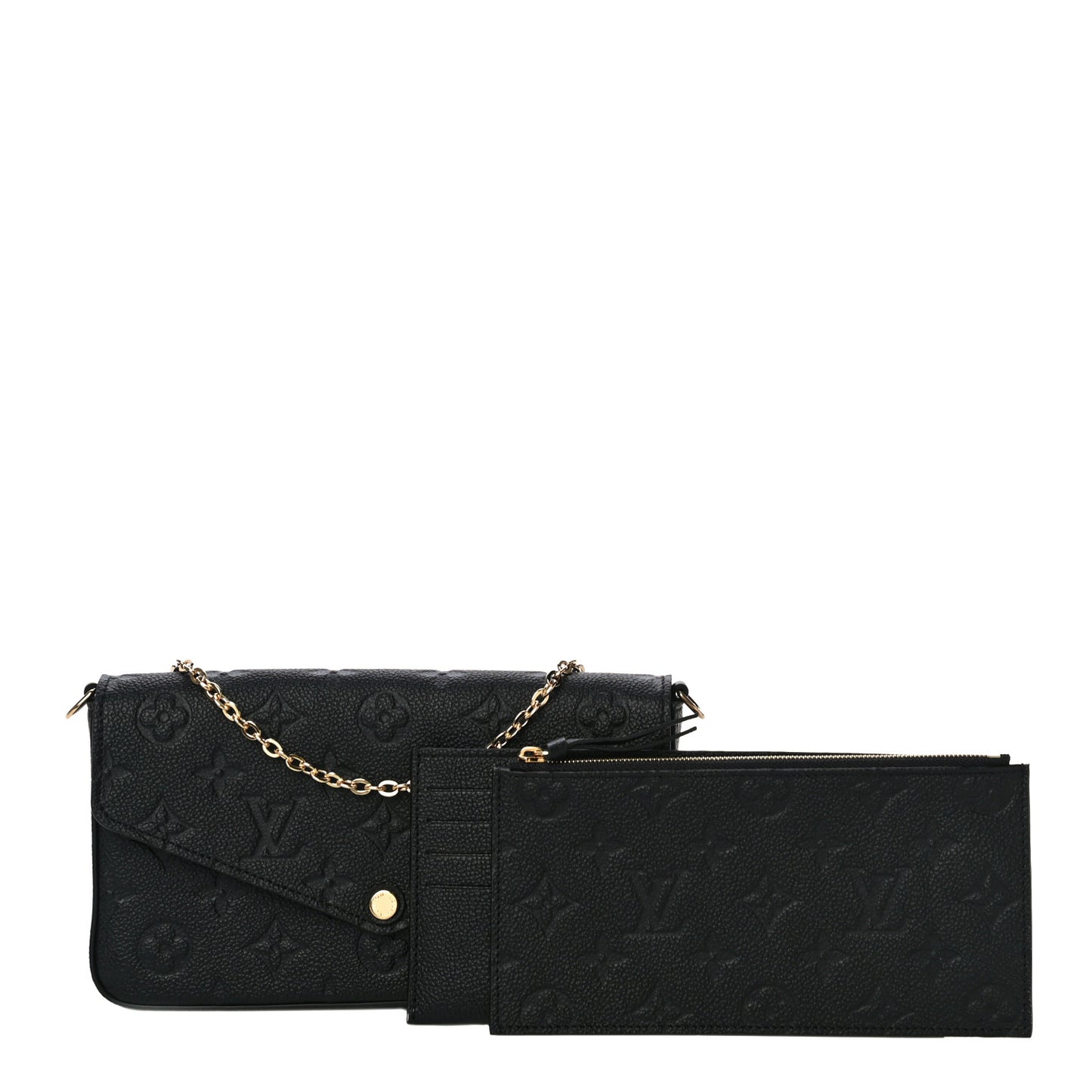 Empreinte Pochette Felicie Chain Wallet Black