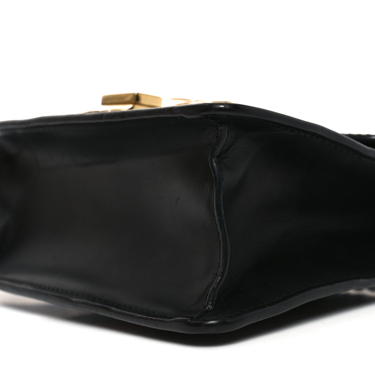 Gucci Calfskin Mini Sylvie Chain Shoulder Bag Black 10 of 11
