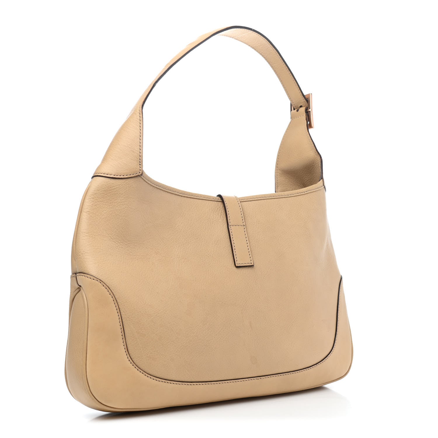Gucci Calfskin Small Jackie O Hobo Beige 2 of 4
