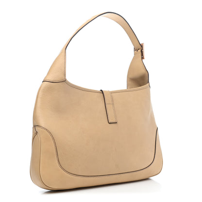 Gucci Calfskin Small Jackie O Hobo Beige 2 of 4