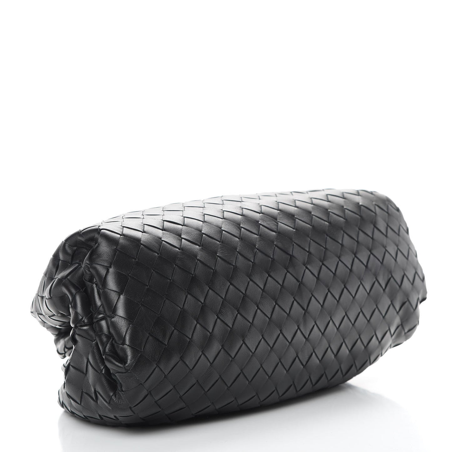 Nappa Maxi Intreccio The Pouch Oversized Clutch Black
